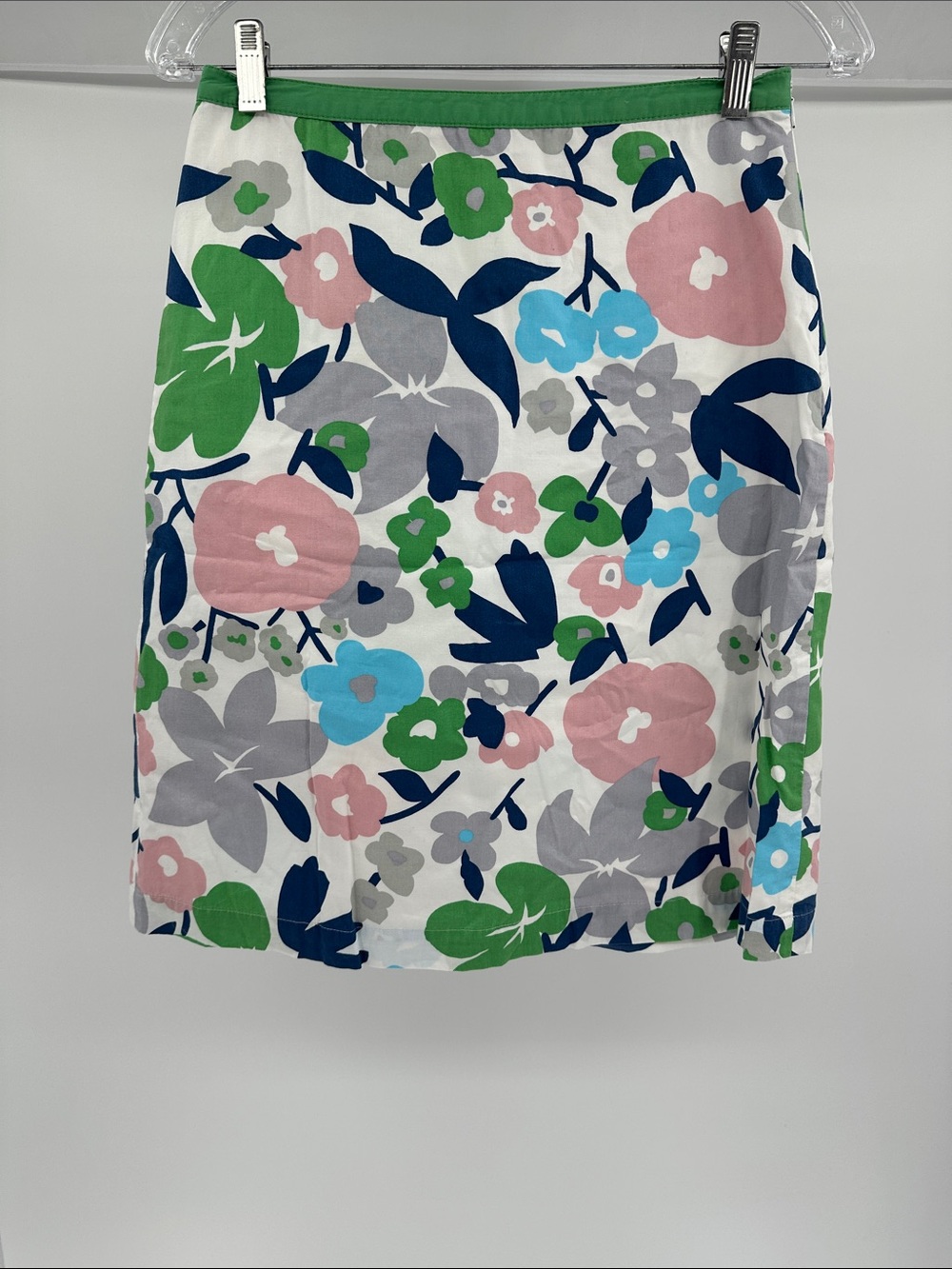 Boden Floral Mini Skirt in White, Pink, Green & Blue